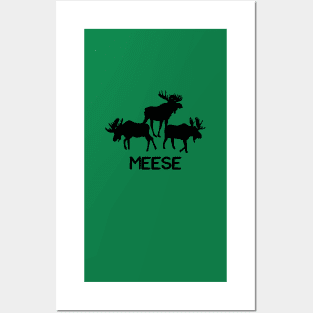 Meese! Funny Moose Lover Shirts Gifts Posters and Art